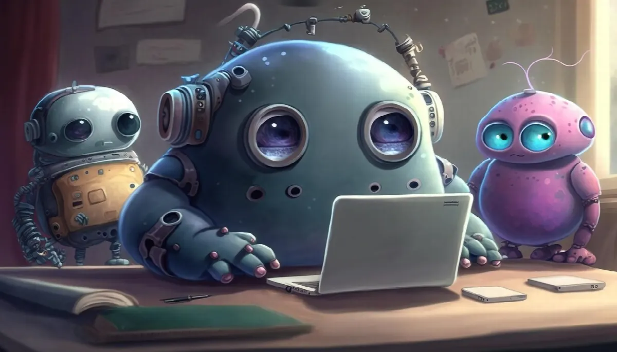 zespół programistów przy laptopach w biurze